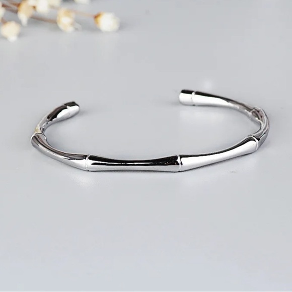 New Sterling Silver Simple Cuff Bracelet - Picture 11 of 12